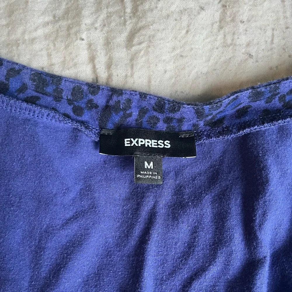 Y2K Express purple leopard print tank top - Picture 3 of 3
